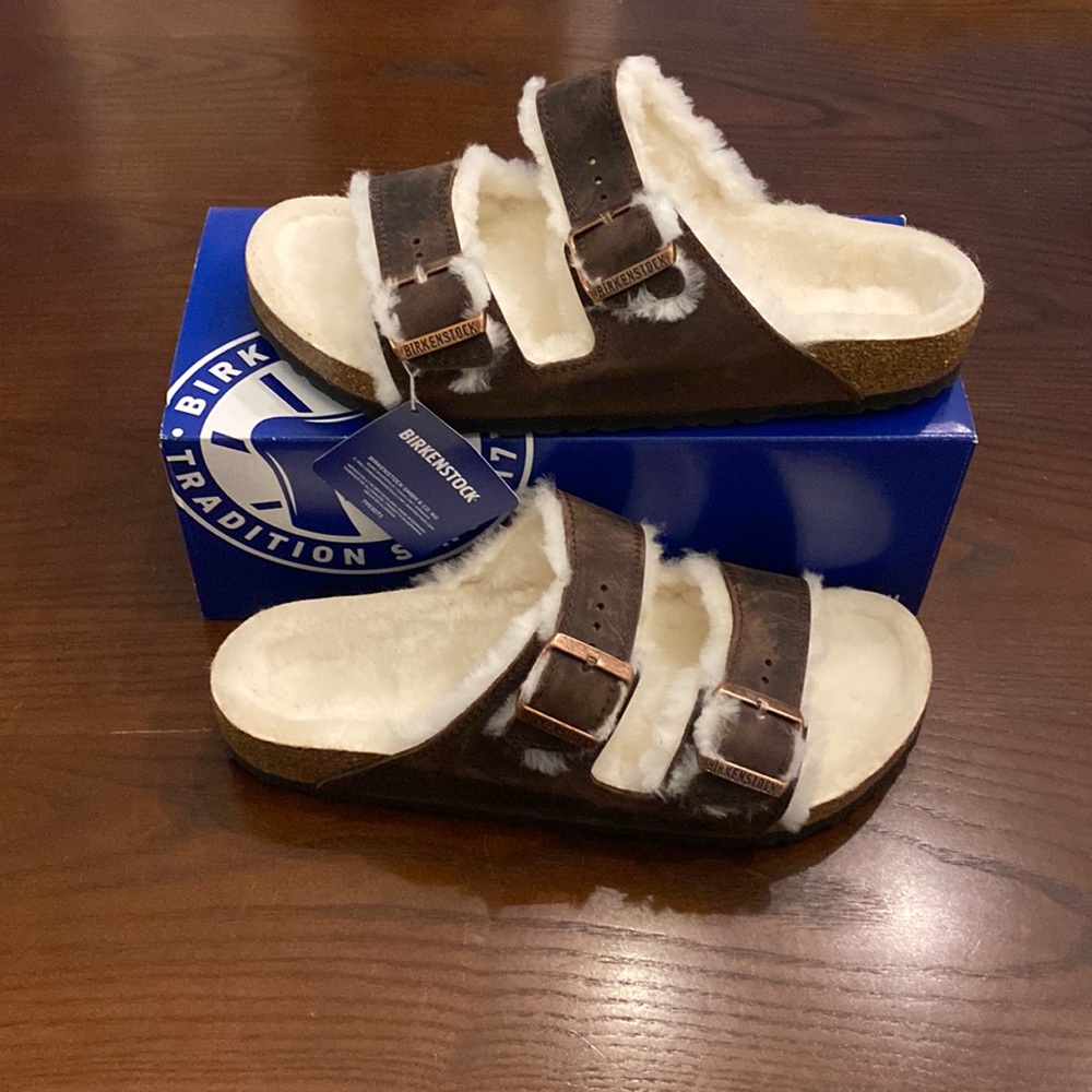 Birkenstock Arizona Shearling Habana